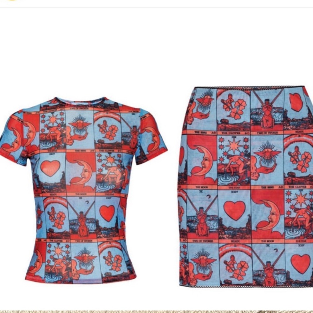 Miaou Tarot Tee and Skirt - Set